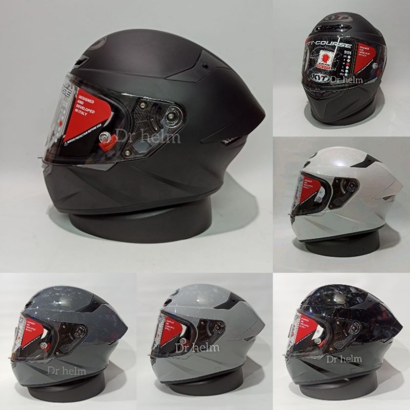 HELM KYT TT-COURSE SOLID/POLOS FULL FACE