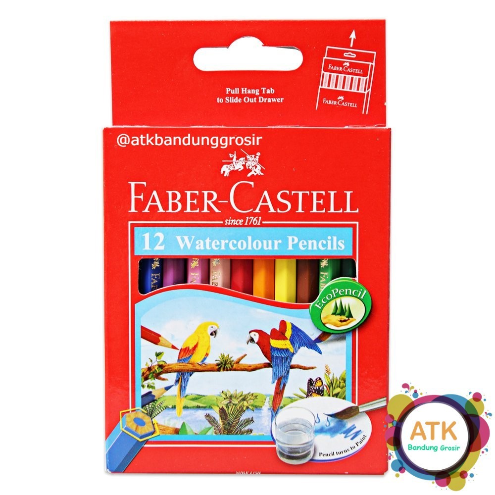 

Pensil Warna Faber Castell Water Colour 12 Short Pendek Termurah