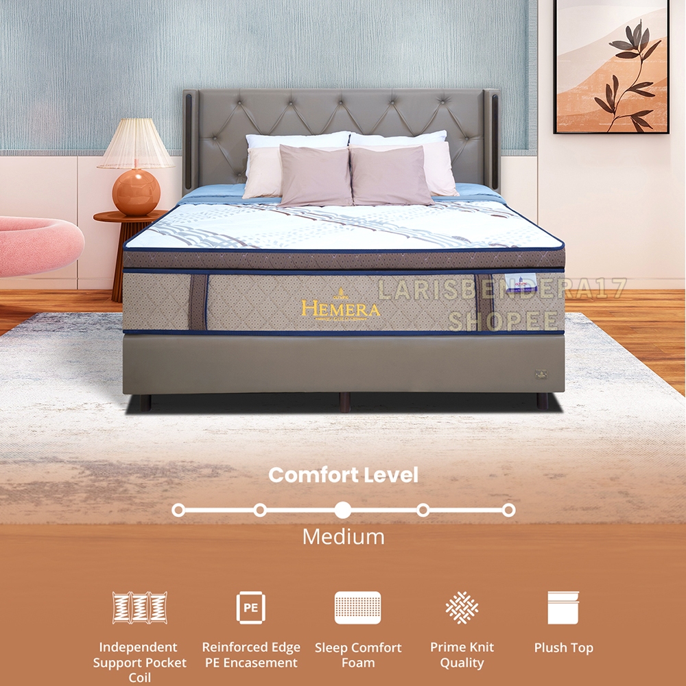 Matras Springbed HEMERA + Dipan By Olympic. Tempat Tidur berkualitas premium & bergaransi.