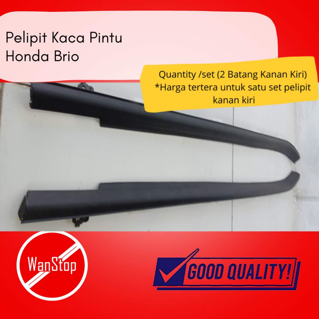 Pelipit Kaca Pintu Ori Mobil Honda Brio
