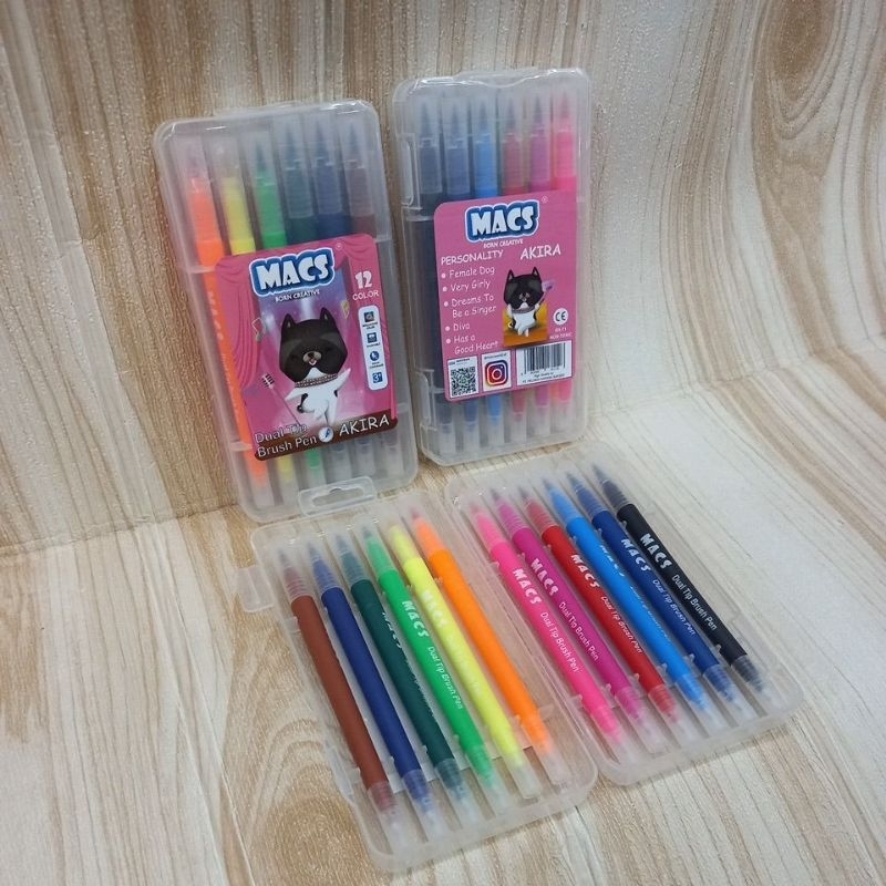 

BRUSH PEN MACS 12 WARNA