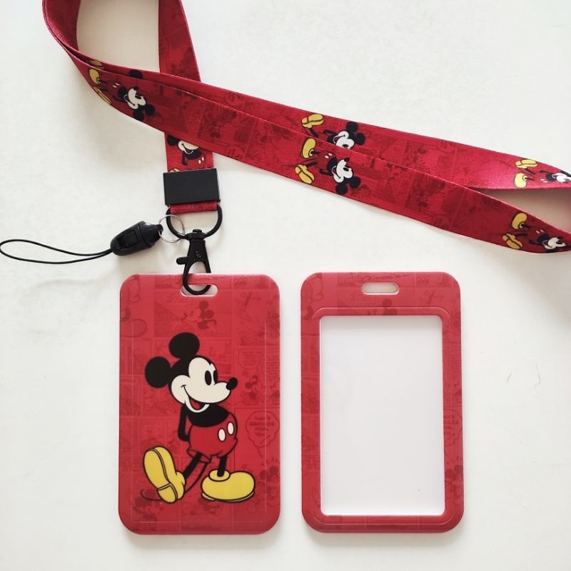 

ID Card Holder Name Tag Lanyard Kalung Wadah Kartu Identitas Cute Disney Lucu Donal Daisy Duck