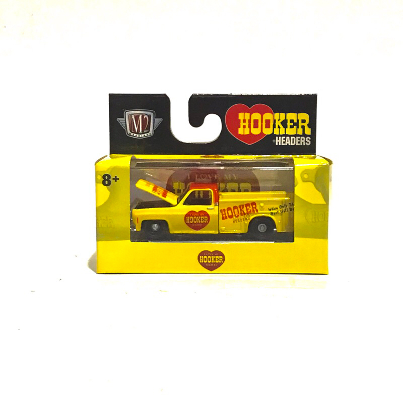Miniatur Diecast mobil 1975 Chevrolet Silverado M2 Machines skala 1:64