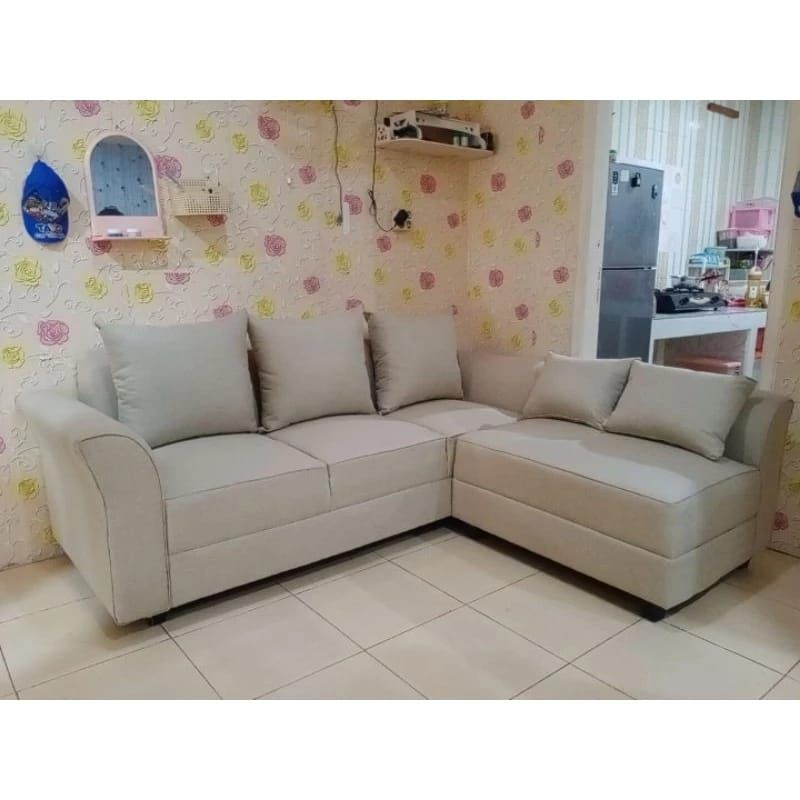 SOFA L PUTUS TERBARU SOFA DUDUK ELEGAN SOFA RUANG TAMU MINIMALIS MEWAH.SOFA PREMIUM KURSI PREMIUM SO