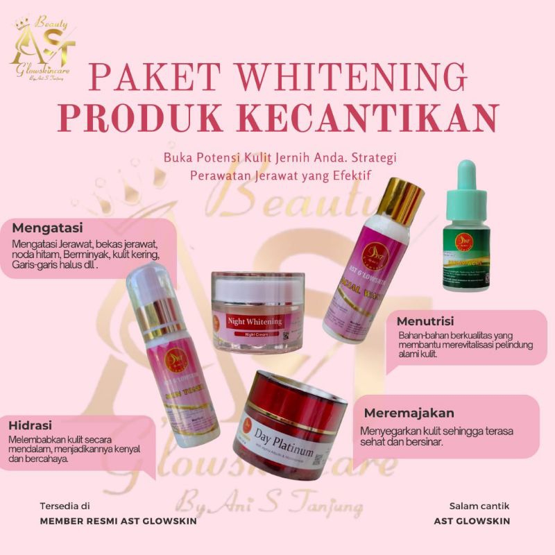 Paket skincare Ast glowskin Serum Ijo