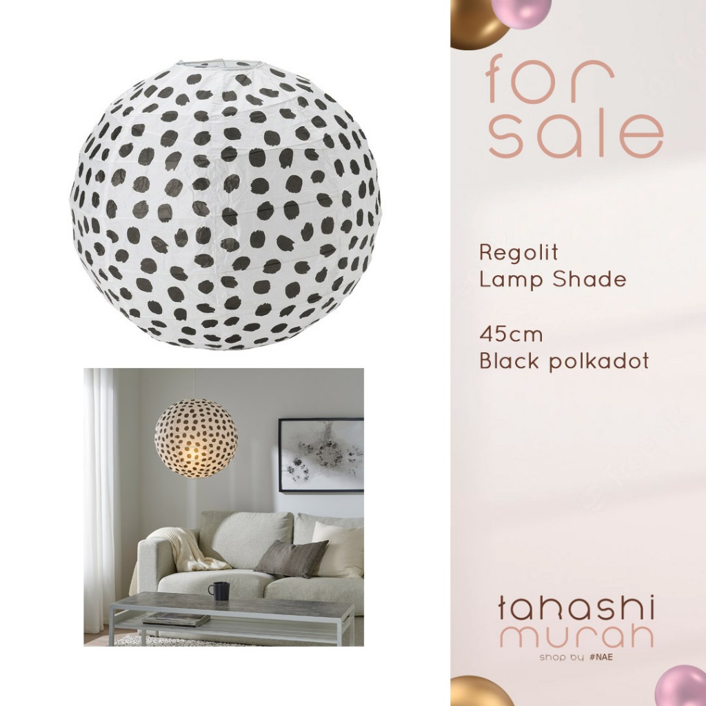 IKEA Regolit lamp shade kap lampu gantung hias dekorasi lampion lentera asli 100%