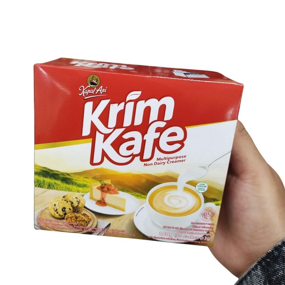 

Kopi Kapal Api KRIM KAFE non dairy creamer 150g (50 sachet @3g) Minuman Krimer