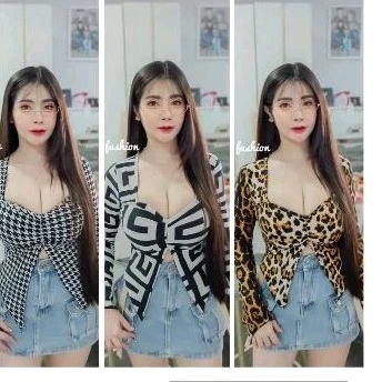 top crop LEOPARD aja