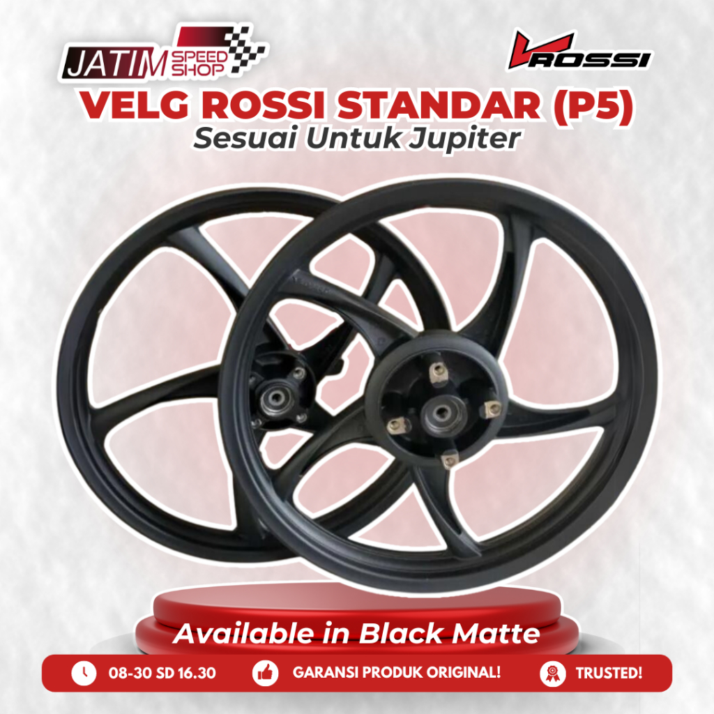 V-Rossi Vrossi Velg Standar STD Palang 5 P5 Batang 5 Untuk Jupiter Tipe Zigen Macho Hawk Vulture Tor
