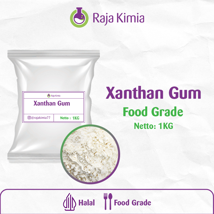 

Xanthan Gum / Xantan / Pengental dan Emulsifier Makanan