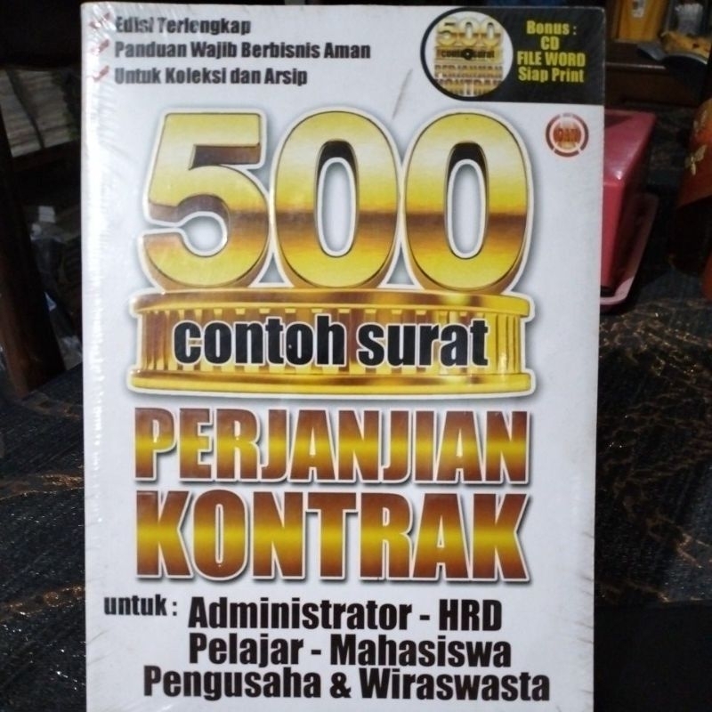 

500 contoh surat perjanjian kontrak plus CD