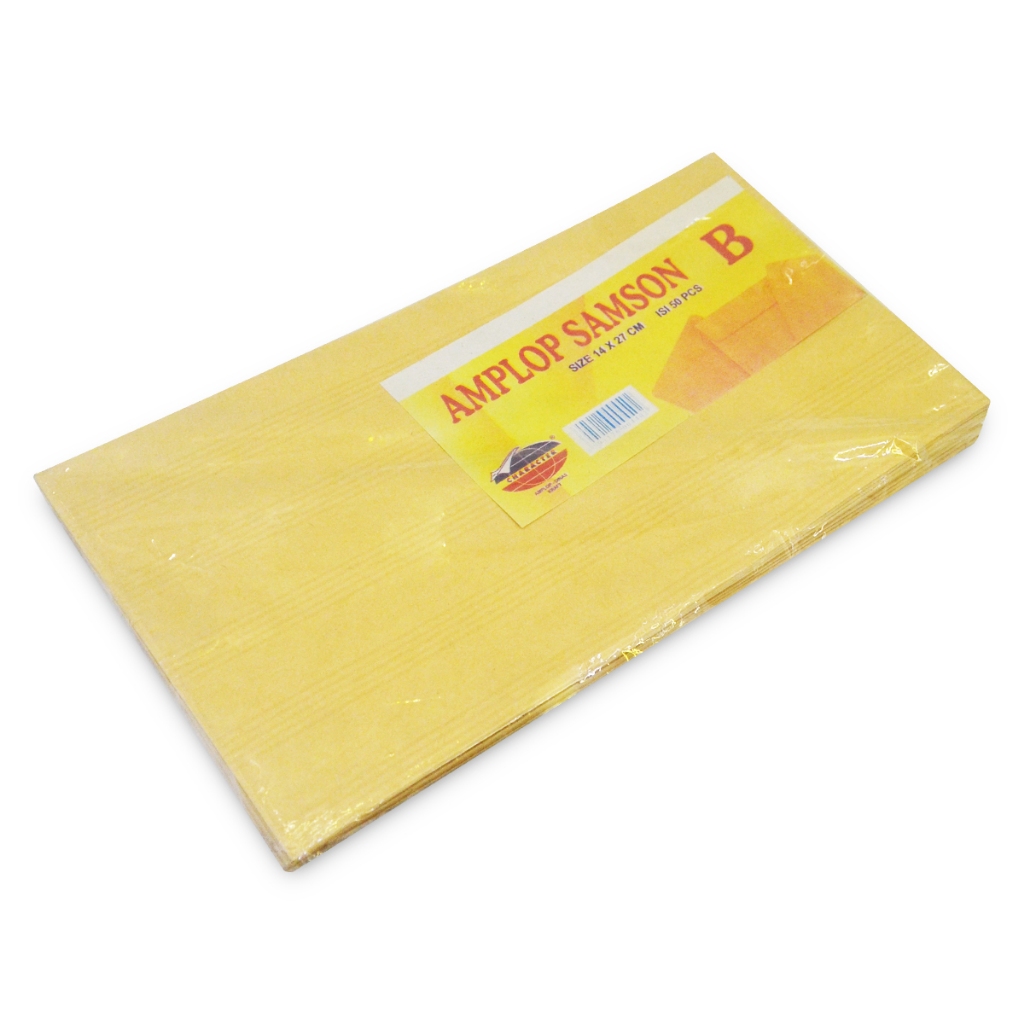 

Amplop Coklat Samson Salur / Amplop Gaji / Amplop Dokumen Coklat Isi 50 Pcs