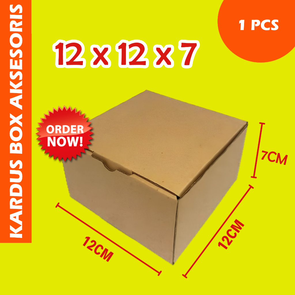 

Kardus Pizza Tebal Premium Kardus Uk. 12x12x7 cm | Die Cut kotak Kue, snack -aksesoris- model box pizza