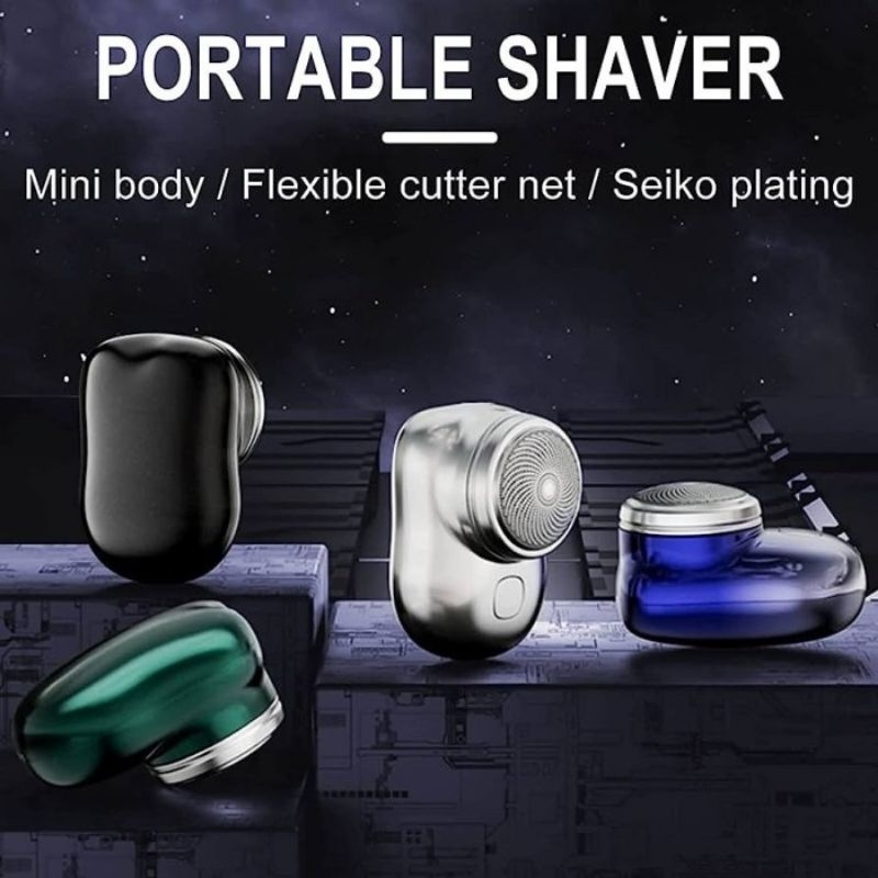 Mini shaver alat cukur portable alat cukur rambut kumis alat cukur jenggot