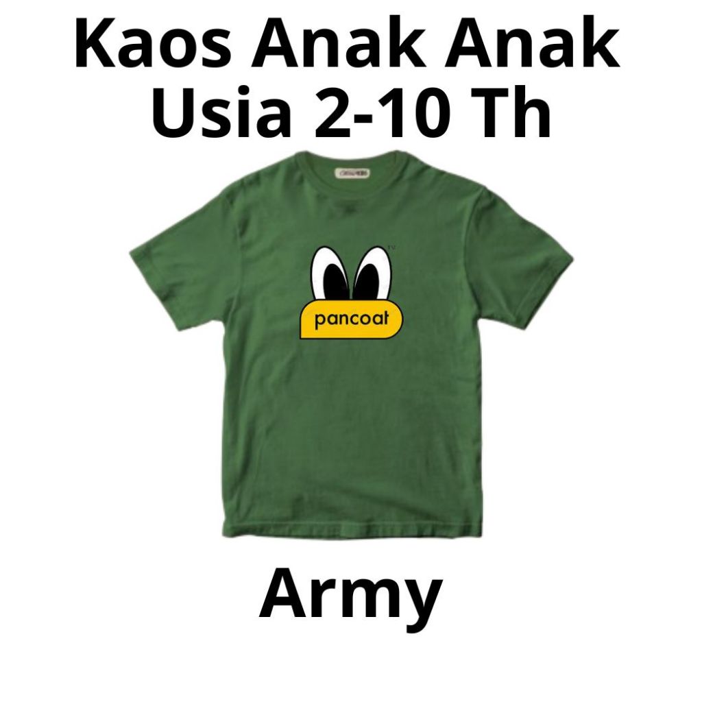 Trabas.Co Atasan Kaos Pancoat Anak Laki Laki Dan Perempuan Lengan Pendek Baju Anak DTF Duck 2-10 Tah