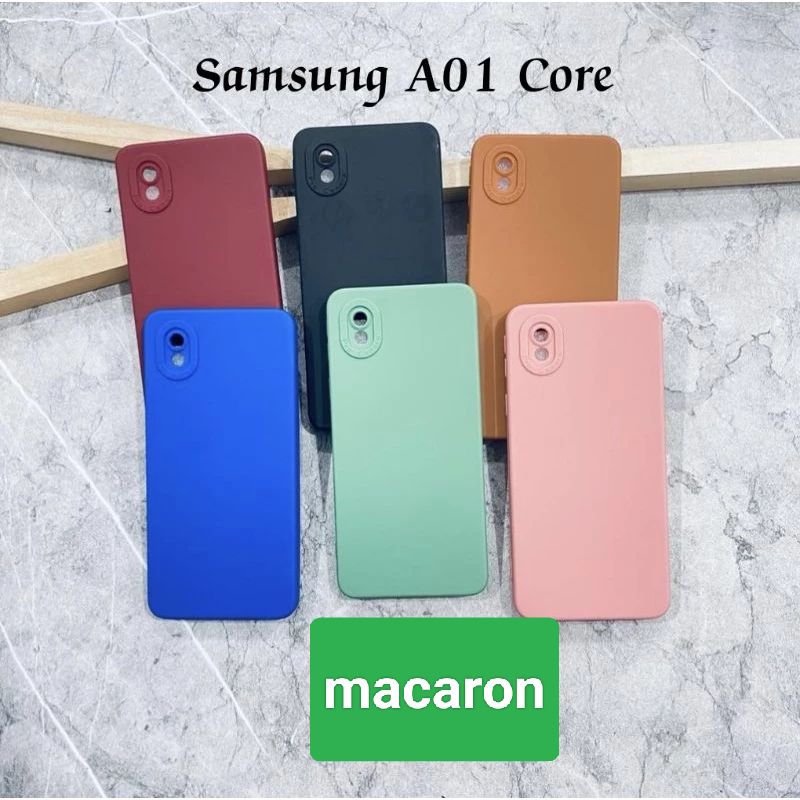 Soft Case Samsung A01 Core/ SAMSUNG A01 Case macaron pelindung belakang headphone