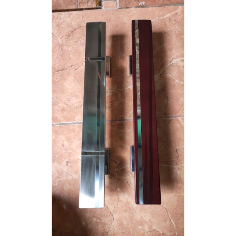 handle pintu ukuran panjang 35 cm stainless kotak 10/40