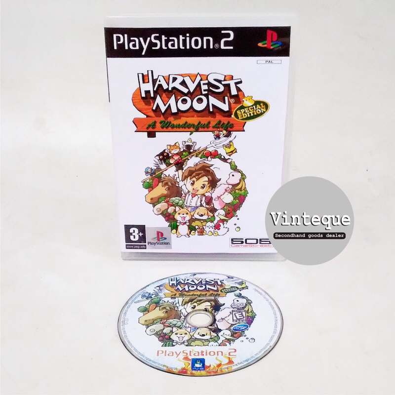 Kaset CD DVD PS2 Playstation 2 Original Pabrik Harvest Moon A Wonderful Life