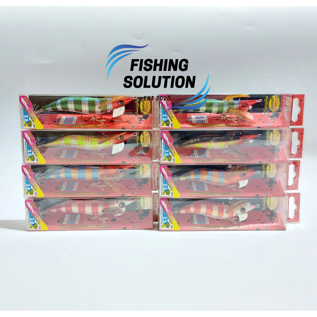 Umpan Lure / Jig Udang Egi King Japan Rattle Pro Hunter Zebra Sinking