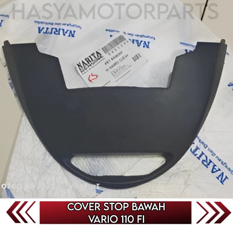 Cover Stop Bawah Sambungan Body Bawah Vario 110 Fi Esp Stater Halus/Kasar Hitam