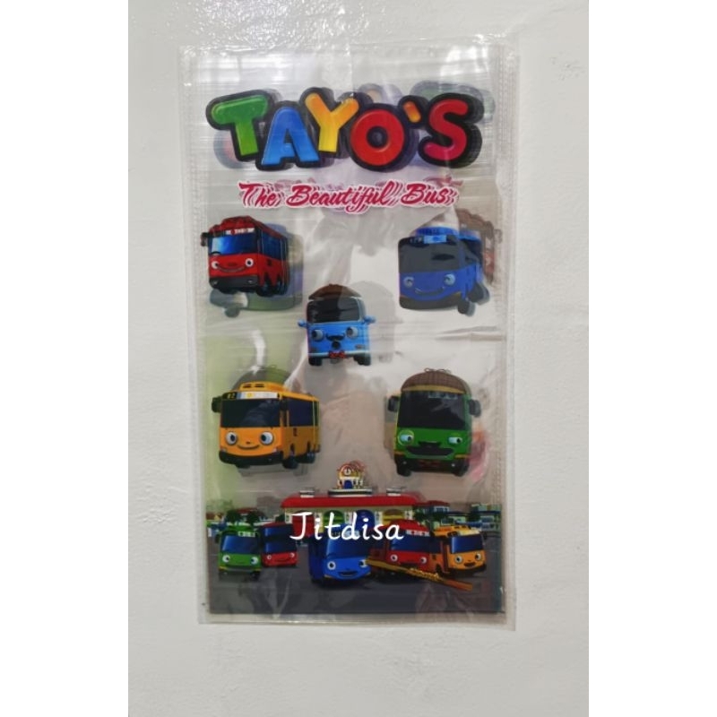 

Plastik Snack Ulang Tahun / Plastik Karakter / Plastik OPP TAYO isi 10 pcs Party Bag