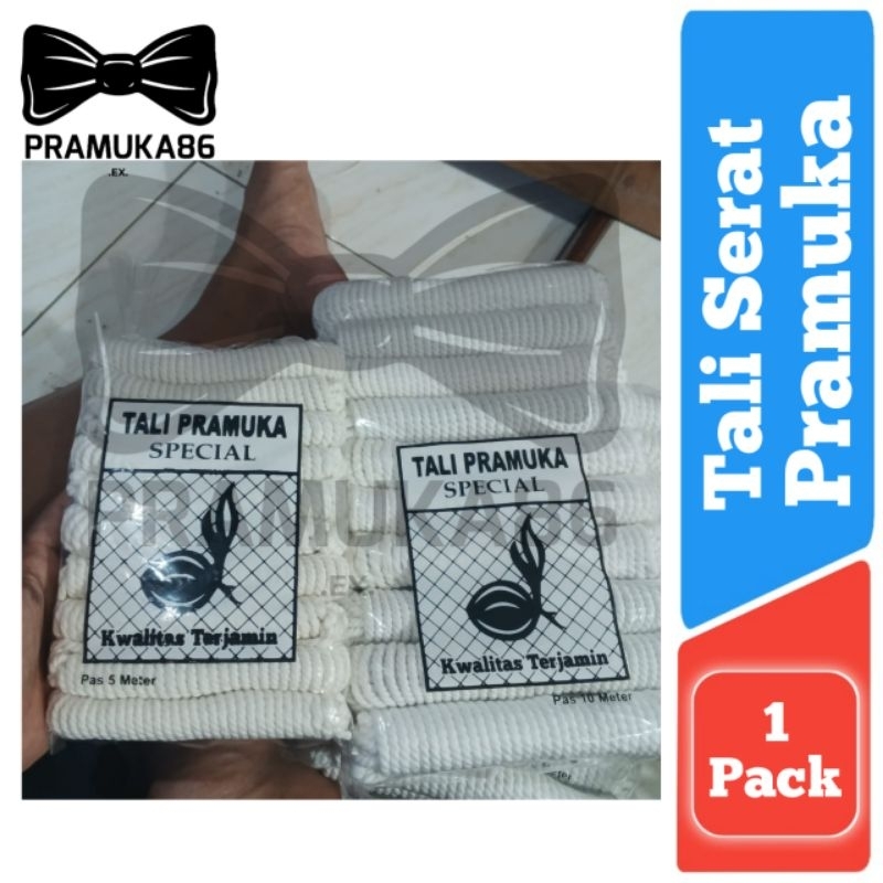 

Perpack (Isi 10pcs) Tali Serat Pramuka Spesial Panjang 5m & 10m