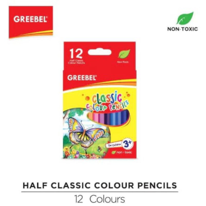 

GREEBEL Pensil Warna 12 Warna Pendek
