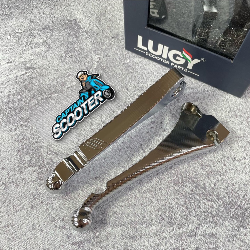 Handle Rem Brake Lever Luigy 3D Short Chrome Vespa Sprint Primavera LX S