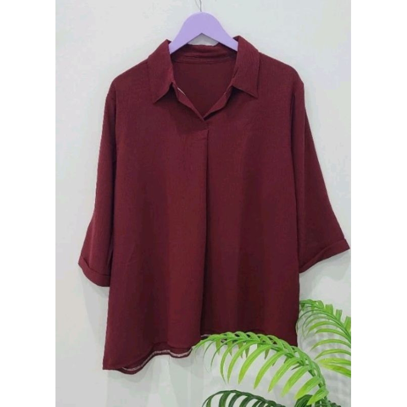 blouse crikel jumbo wanita ld 120