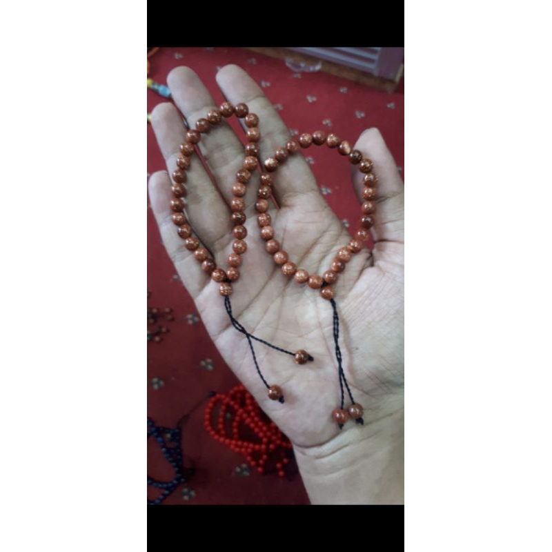 Gelang Batu Pasir Mas Coklat Asli Martapura // Gelang Batu Pasir Mas Biru Asli Martapura