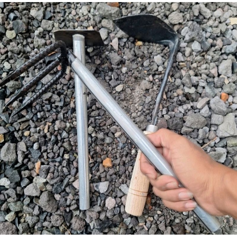 Paket 3 Pcs cangkul garuk rumput - cangkul rumput kecil serbaguna