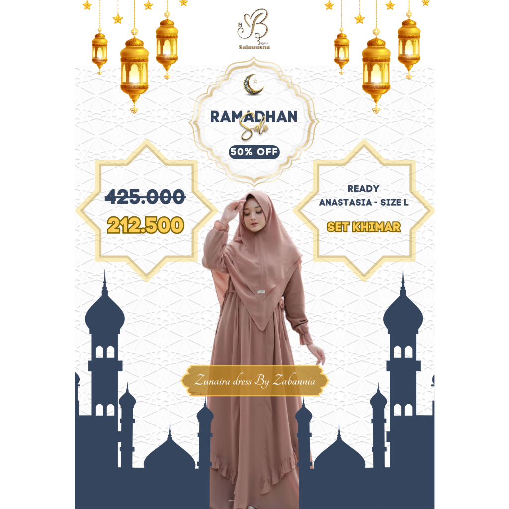 Zunaira Dress by @zabannia_pusat