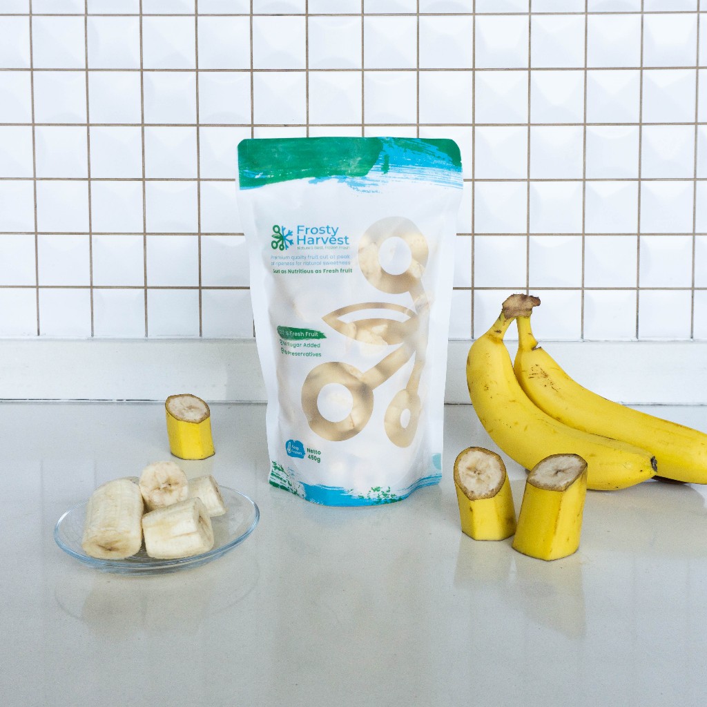 

FROSTY HARVEST Frozen Banana - buah beku pisang 450gr