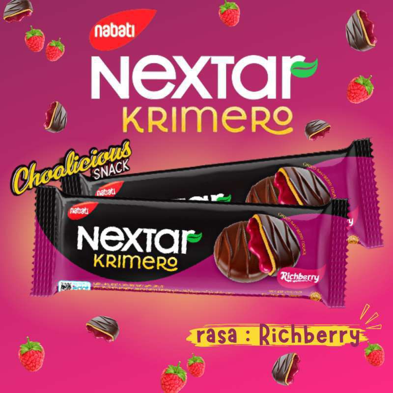 

Biskuit Nextar Nabati Krimero Richberry Richoco Brownies Choco