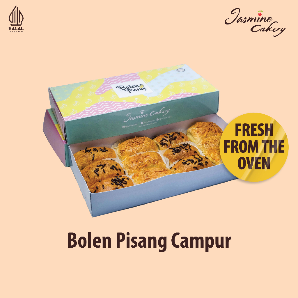 

KUE BOLEN CAMPUR / BOLEN PISANG COKLAT KEJU / CAKE BOX