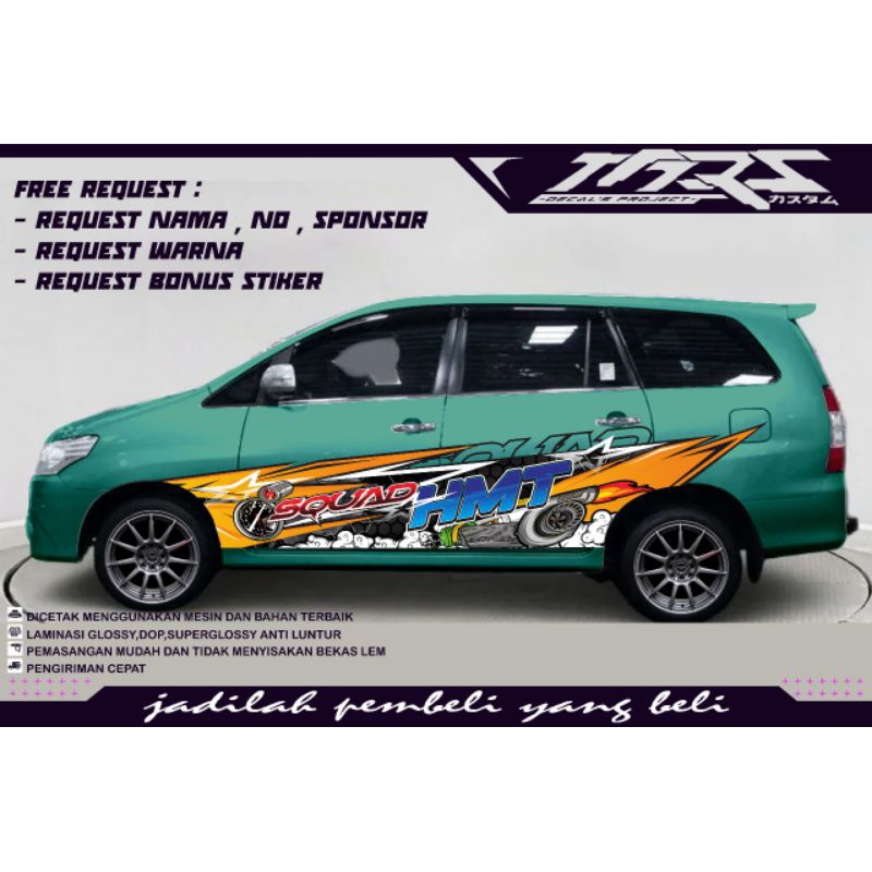 DECAL KIT/STIKER LIVERY INNOVA ALL BAHAN SUPER