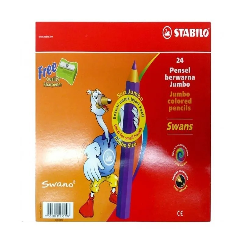 

STABILO - Swans Jumbo Color Pensil Isi 24 Warna