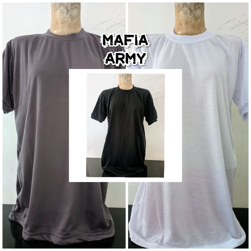 PROMO Kaos Polos Coklat Hitam Putih Kerah Pendek Kaos Satpam Security Kaos Polisi Tni Terbaru