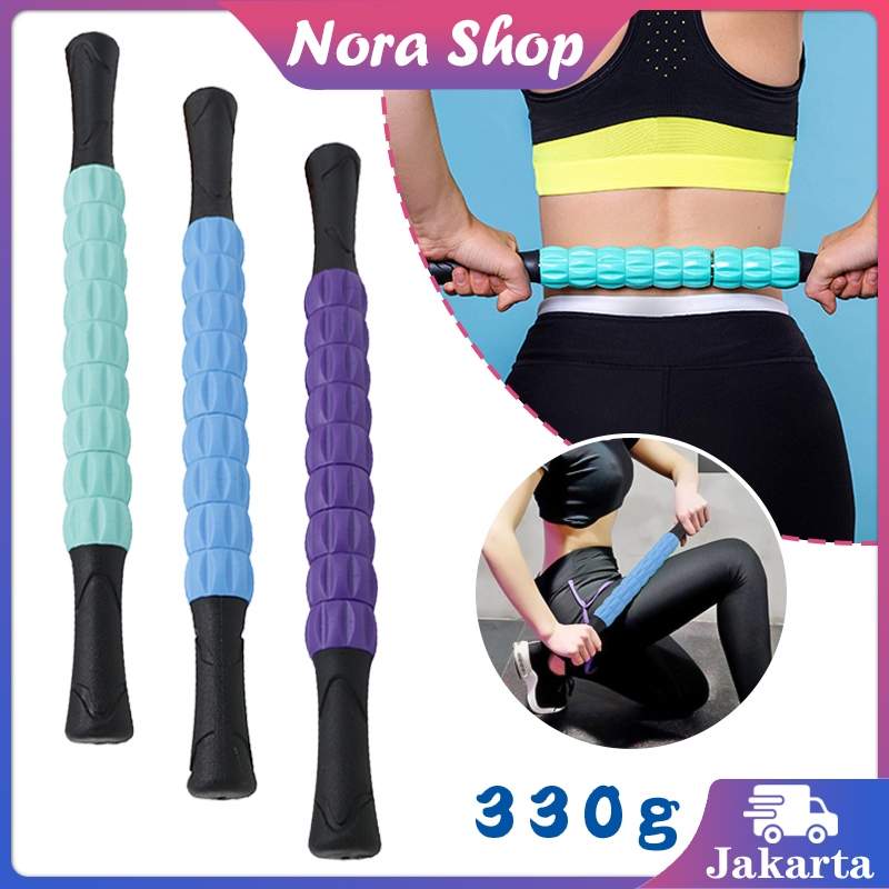 Tongkat Pijat Punggung Tongkat Duri Massage Stick Alat Pijat Punggung Manual Roller Massage