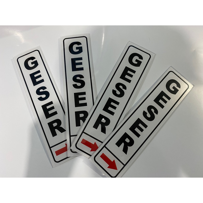 

Sign Akrilik K3 Rambu Geser