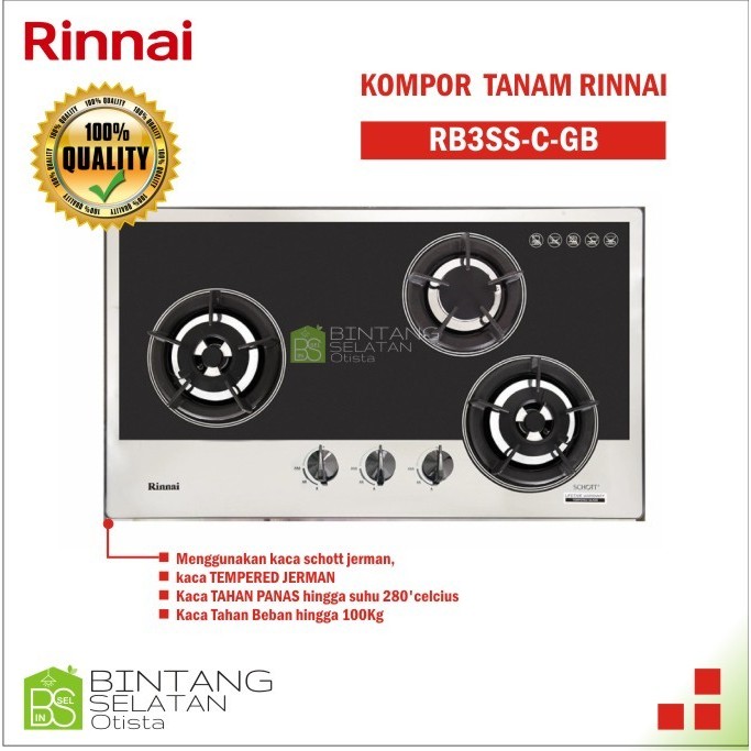 KOMPOR RINNAI TANAM RB3SS -C-GB