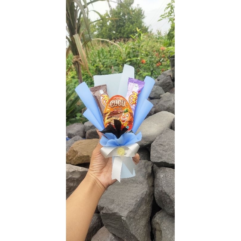 

(Bisa cod) buket mini Snack wisuda /gift wisuda/gift sempro