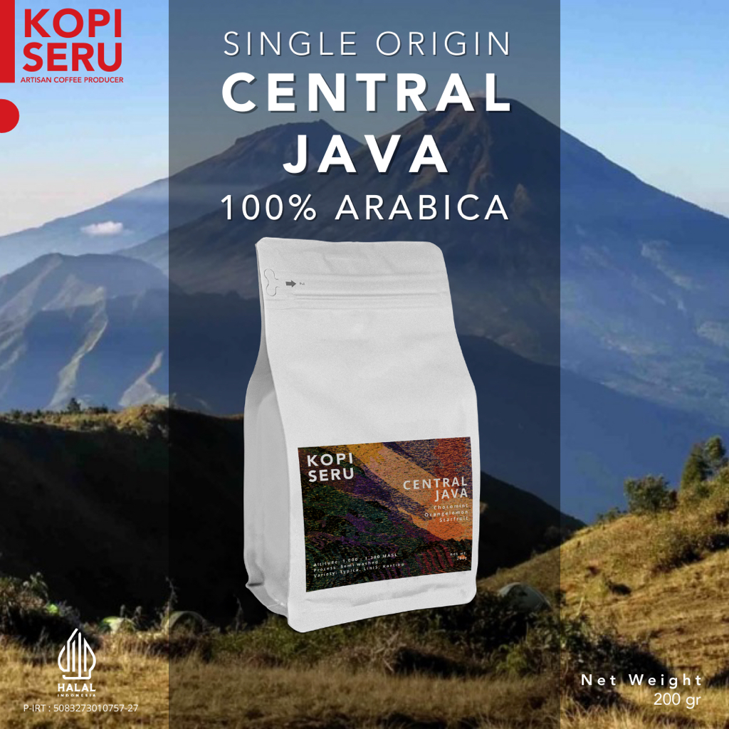 

Biji Kopi 100% Arabika Jawa Tengah 200g Chocomint Orange Lemon - Biji Kopi