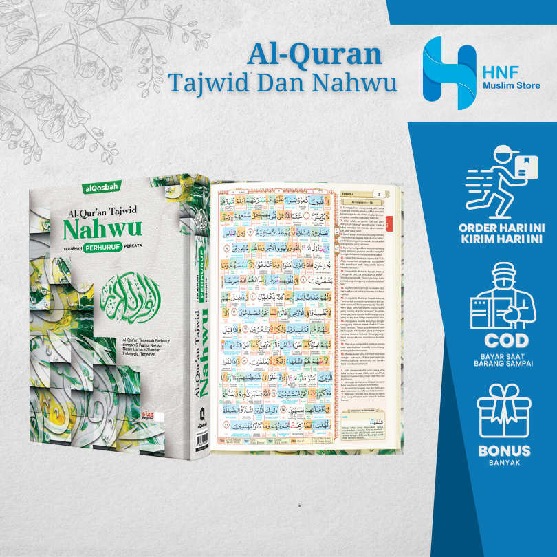 Al Quran Nahwu Terjemahan Perhuruf Perkata A4 BESAR JUMBO - Alquran Mushaf Besar Per Huruf Per Kata 