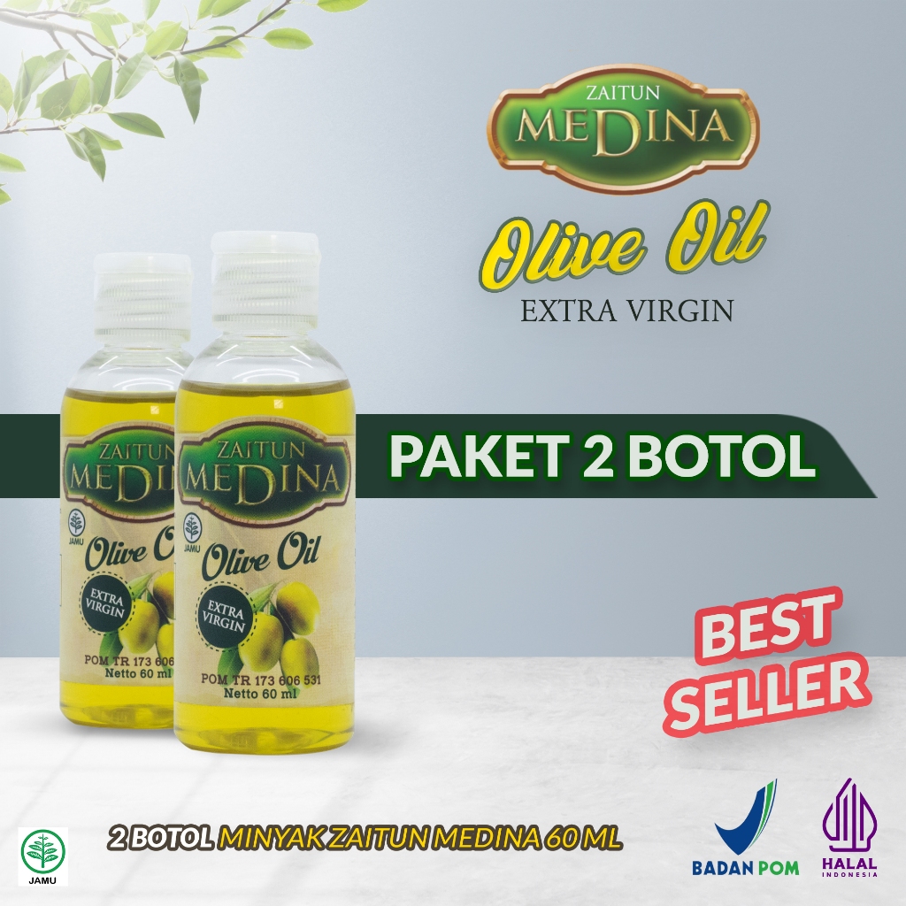 

Minyak Zaitun Medina (paket 2 botol) 60ml