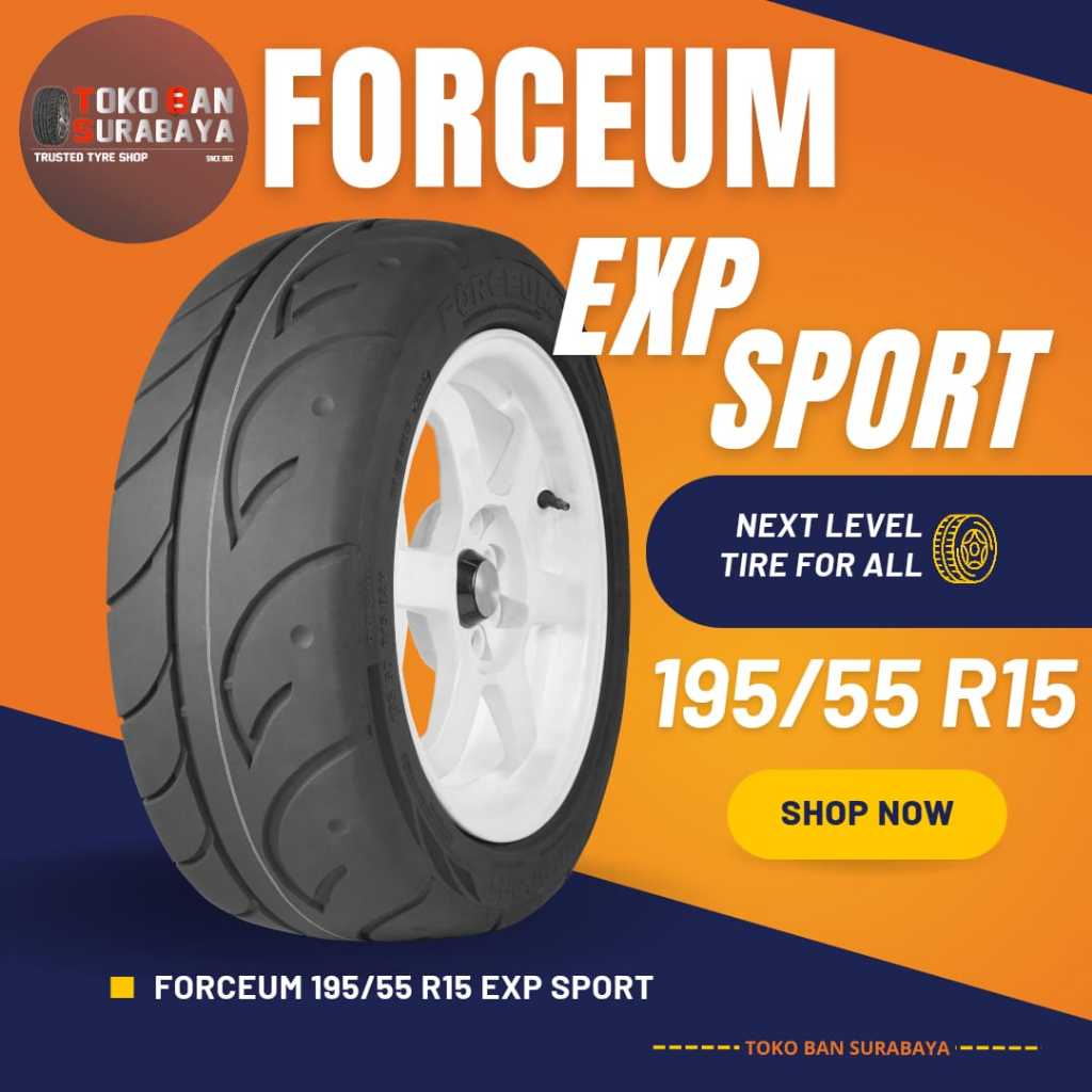 Forceum 195/55R15 195/55/15 19555R15 19555 195/55 R15 R 15 EXP SPORT