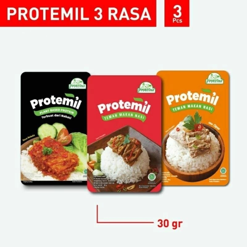 

Protemil Opor Protemil Rasa Original makanan Siap Saji / Protemil balado / Protemil gulai / protemil opor
