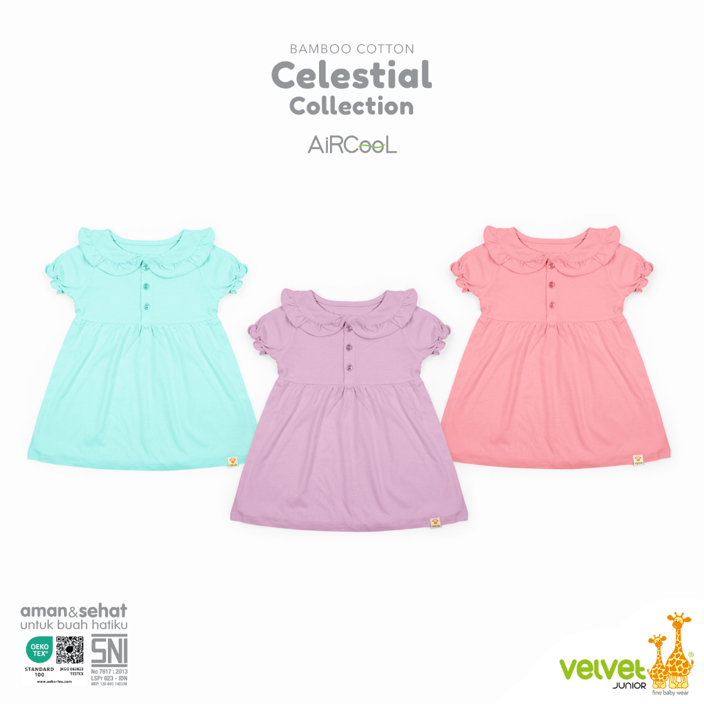 Velvet Junior Celestial Dress - Dress Anak Iris - Celestial 8
