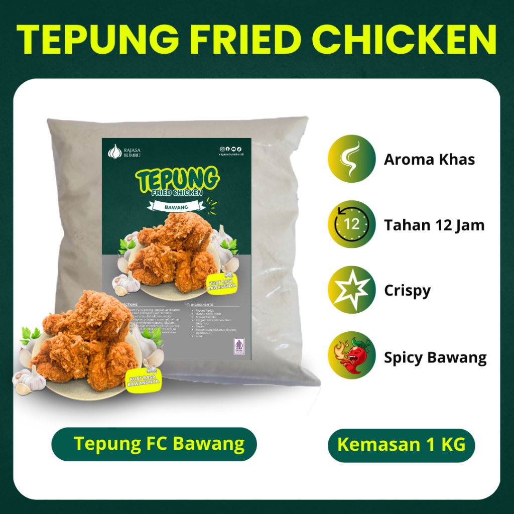 

Tepung Fried Chicken Aroma Bawang Premium