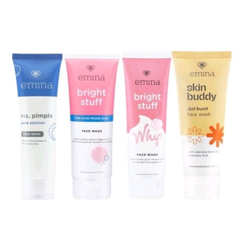 EMINA FACE WASH BRIGHT STUFF ACNE PRONE WHIP MS PIMPEL FACIAL WASH EMINA CUCI MUKA